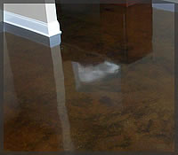 Pediatrician office Soddy Daisy TN<br /> One color Stain Crete, no pattern, high gloss finish